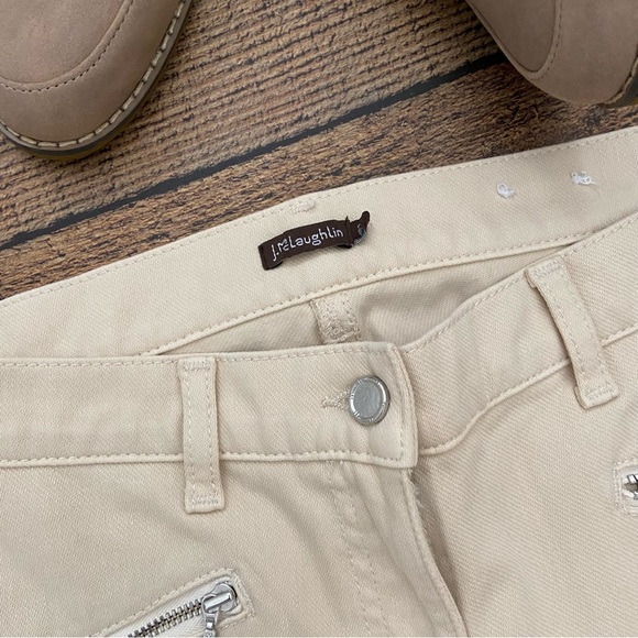 J McLaughlin Baxter Skinny Jeans in Natural Cream - Picture 3 of 13